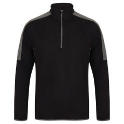 Warstwa Środkowa Dla Dorosłych Unisex Z Kontrastowymi Detalami. Czarne swetry FINDEN & HALES, bez wzorów, bez ramiączek. Za 140.99 zł.