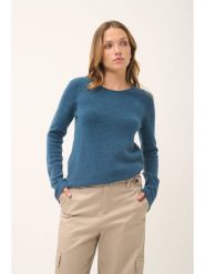 Just Cashmere Kaszmirowy sweter "Joyce" w kolorze niebieskim rozmiar: L. Niebieskie swetry Just Cashmere, l, bez wzorów, z kaszmiru, bez ramiączek. Za 456.99 zł.