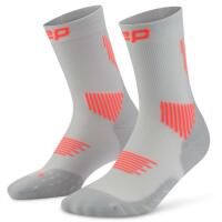 Damskie krótkie skarpety kompresyjne sportowe Core Run do połowy łydki CEP. Szare skarpety CEP, bez wzorów, z elastanu. Za 84.00 zł.