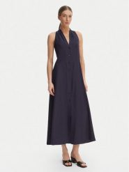 Marella Sukienka letnia Girino 2615221031 Granatowy Regular Fit. Niebieskie sukienki Marella, na lato, bez wzorów, z wiskozy, bez kołnierzyka, bez ramiączek. Za 839.99 zł.
