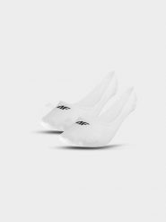 4F Skarpetki casual no-show (2-pack) damskie - białe 35-38. Białe skarpety 4f, bez wzorów, z bawełny. Za 39.99 zł.