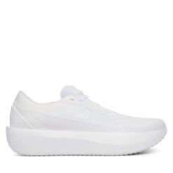 Buty do biegania adidas. Białe obuwie sportowe Adidas, bez zapięcia, do biegania. Za 439.99 zł.
