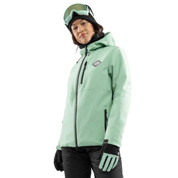 Damska kurtka snowboardowa Sporty zimowe Siroko W2-W Emerald. Zielone kurtki narciarskie SIROKO, na zimę, bez wzorów, z softshellu, bez kaptura, narciarskie. W wyprzedaży za 338.00 zł.