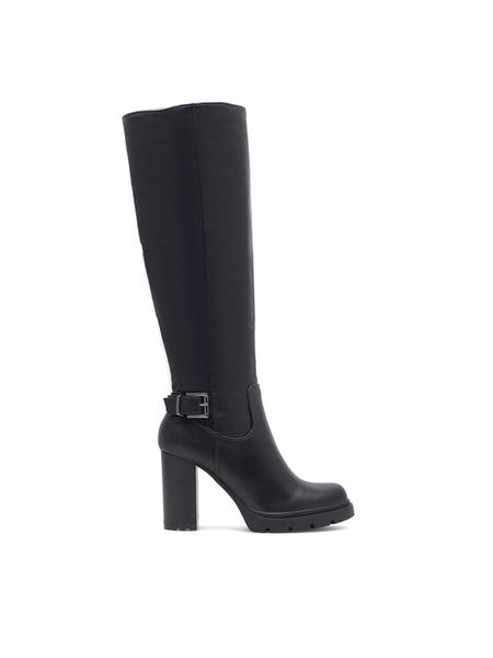 Clara Barson Kozaki MILLA WS5881-16 Czarny. Czarne kozaki Clara Barson, z syntetyku, bez obcasa, na słupku, bez zapięcia. Za 179.99 zł.