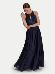 Hey Kyla Sukienka wieczorowa 5AI053HK Granatowy Regular Fit. Niebieskie sukienki Hey Kyla, bez wzorów, z syntetyku, wizytowe, bez kołnierzyka, bez ramiączek. Za 669.99 zł.