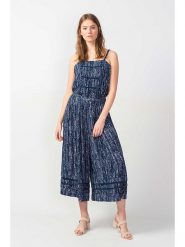 SKFK Top "Maiama" w kolorze granatowym rozmiar: 40. Niebieskie topy SKFK, bez wzorów, z wiskozy, bez kołnierzyka, bez ramiączek. Za 43.99 zł.