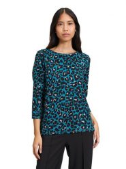 Betty Barclay Bluza w kolorze czarno-turkusowym rozmiar: 40. Czarne bluzy Betty Barclay, bez wzorów, bez kaptura. Za 100.28 zł.