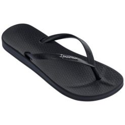 Japonki plażowe damskie Ipanema Anatomic Colors Fem. Czarne klapki Ipanema, bez wzorów, z tkaniny, bez obcasa. Za 141.00 zł.