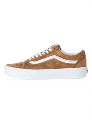 Vans Skórzane sneakersy w kolorze jasnobrązowym rozmiar: 35. Brązowe trampki Vans, bez wzorów, bez zapięcia. Za 149.31 zł.