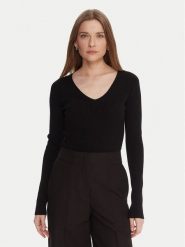 Kontatto Sweter 3M0818C Czarny Slim Fit. Czarne swetry Kontatto, m, bez wzorów, z syntetyku, bez ramiączek. Za 309.99 zł.