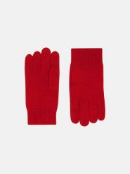 Perfect Cashmere Kaszmirowe rękawiczki "Yann" w kolorze czerwonym rozmiar: onesize. Czerwone rękawiczki Perfect Cashmere, bez wzorów, z kaszmiru. Za 130.99 zł.