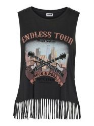 Noisy May Top Max 27034418 Szary Loose Fit. Szare topy Noisy may, s, bez wzorów, z bawełny, bez kołnierzyka, bez ramiączek. Za 59.99 zł.