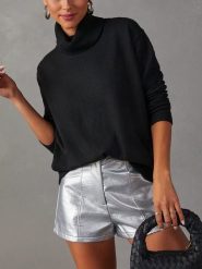 Milan Kiss Sweter w kolorze czarnym rozmiar: L. Czarne golfy Milan Kiss, l, bez wzorów, bez ramiączek. Za 130.99 zł.