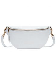 LIEBESKIND BERLIN Skórzana saszetka "Tavia" w kolorze białym - 32 x 14 x 7 cm rozmiar: onesize. Białe torby na ramię Liebeskind Berlin, bez wzorów, z materiału, sportowe, przez ramię, bez dodatków. Za 343.45 zł.