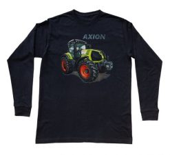 Claas — bluzka z długim rękawem (Rozmiar: XXL (dorosła); Kolor koszulki: czarny; Rodzaj nadruku: Claas). Czarne bluzki nikiniki, s, bez wzorów, z bawełny, bez kołnierzyka, bez ramiączek. Za 99.00 zł.