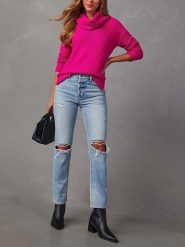 Milan Kiss Sweter w kolorze różowym rozmiar: S. Różowe swetry Milan Kiss, s, bez wzorów, bez ramiączek. Za 152.98 zł.