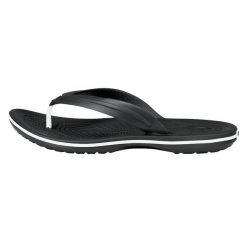 Japonki Crocs Crocband Flip, Dla obu płci. Czarne klapki Crocs, bez wzorów, z materiału, bez obcasa. Za 285.00 zł.