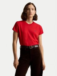 Polo Ralph Lauren T-Shirt 211B14605034 Czerwony Regular Fit. Czerwone koszulki polo Polo Ralph Lauren, xxl, bez wzorów, z bawełny, bez kołnierzyka, bez ramiączek. Za 399.99 zł.