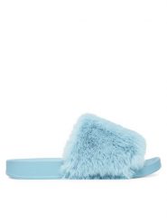 DeeZee Klapki TY013 Niebieski. Niebieskie klapki DeeZee, bez wzorów, z materiału, bez obcasa. Za 79.99 zł.