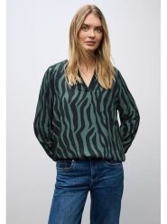 Cecil Bluzka w kolorze zielonym rozmiar: 36. Zielone bluzki Cecil, bez wzorów, z wiskozy, bez kołnierzyka, bez ramiączek. Za 100.52 zł.