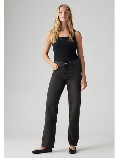 Levi's Dżinsy - Regular fit - w kolorze czarnym rozmiar: W25. Czarne jeansy Levi's®, s, z aplikacjami. Za 201.55 zł.