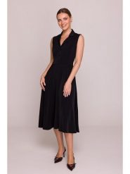 Stylove Sukienka w kolorze czarnym rozmiar: L. Czarne sukienki Stylove, l, bez wzorów, bez kołnierzyka, bez ramiączek, midi. Za 349.95 zł.