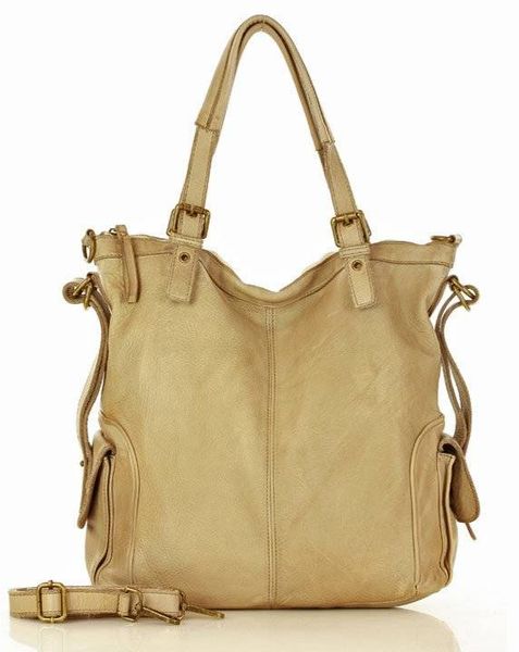 Torebka damska beżowa MARCO MAZZINI v145c. Brązowe torebki klasyczne bez wzorów, ze skóry, bez dodatków. Za 649.00 zł.