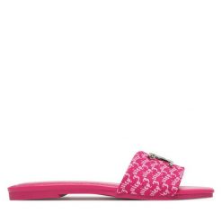 Klapki Juicy Couture. Czerwone klapki Juicy Couture, bez wzorów, bez obcasa. Za 127.99 zł.