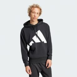 Bluza z kapturem Essentials Big Logo French Terry. Białe bluzy Adidas, xl, bez wzorów, z bawełny, z kapturem. Za 239.00 zł.