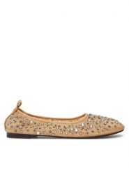 Tory Burch Baleriny 162066 Beżowy. Brązowe baleriny Tory Burch, bez wzorów, z materiału, bez obcasa. Za 929.99 zł.