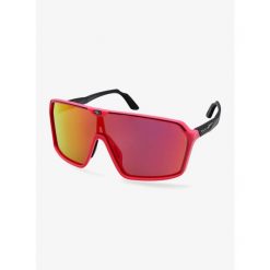 Okulary rowerowe Rudy Project Spinshield - pink fluo/blk mat/multila red. Czerwone okulary przeciwsłoneczne Rudy Project, bez wzorów, sportowe. Za 637.50 zł.