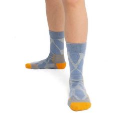 Skarpety Trekkingowe Damskie Icebreaker Hike+ Medium Crew Fractured Landscapes. Szare skarpety Icebreaker, bez wzorów, z wełny. Za 119.99 zł.