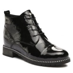 Botki Loretta Vitale. Czarne botki Loretta Vitale, bez wzorów, bez obcasa, na płaskiej podeszwie, bez zapięcia. Za 449.99 zł.
