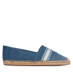 Espadryle Tommy Hilfiger. Niebieskie espadryle TOMMY HILFIGER, bez wzorów, bez obcasa, bez zapięcia. Za 289.99 zł.