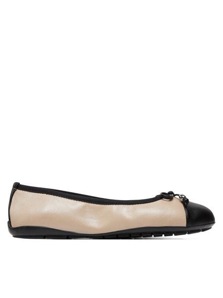 Caprice Baleriny 9-22113-42 Beżowy. Brązowe baleriny Caprice, bez wzorów, ze skóry, bez obcasa. Za 168.99 zł.