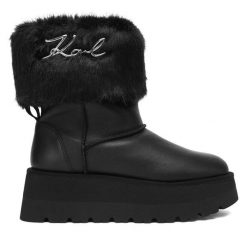 Śniegowce KARL LAGERFELD. Czarne trapery i śniegowce KARL LAGERFELD. Za 1,219.00 zł.