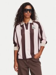 Kappa Polo 311U77W Różowy Oversize. Czerwone koszulki polo Kappa, xs, bez wzorów, z syntetyku, bez kołnierzyka, bez ramiączek. Za 229.99 zł.