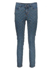 Guess Jeans Dżinsy - Slim fit - w kolorze niebieskim rozmiar: W24. Niebieskie jeansy Guess Jeans, z aplikacjami. Za 145.26 zł.