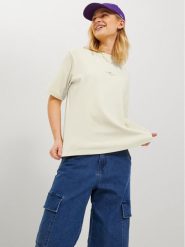 JJXX T-Shirt 12241203 Écru Loose Fit. T-shirty JJXX, s, bez wzorów, z bawełny, bez kołnierzyka, bez ramiączek. Za 69.99 zł.