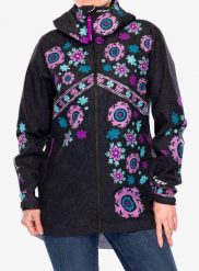 Kurtka przeciwdeszczowa damska Crazy Parka Wonder Magic Shell. Czarne parki Crazy, l, z materiału, bez kaptura. Za 995.49 zł.