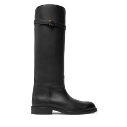 Kozaki Polo Ralph Lauren. Czarne kozaki Polo Ralph Lauren, bez obcasa, na płaskiej podeszwie, bez zapięcia. Za 3,249.00 zł.