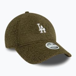 Czapka z daszkiem damska New Era Borg 9FORTY Los Angeles Dodgers. Zielone czapki New Era, bez wzorów. Za 139.99 zł.