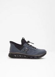 Wsuwane sneakersy marki Rieker z wyściełaną wkładką. Niebieskie obuwie sportowe bonprix, bez zapięcia. Za 369.99 zł.