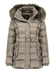 Canadian Peak Parka "Aimeraudeak" w kolorze szarobrązowym rozmiar: M. Brązowe parki Canadian Peak, m, z tkaniny, bez kaptura. Za 336.17 zł.