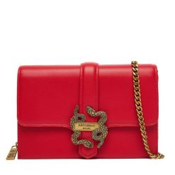 Torebka Just Cavalli. Czerwone listonoszki Just Cavalli, bez wzorów, bez dodatków. Za 669.99 zł.