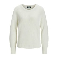 Damski sweter z długim rękawem JJXX mila twist. Białe swetry JJXX, na zimę, bez wzorów, bez ramiączek. Za 168.90 zł.