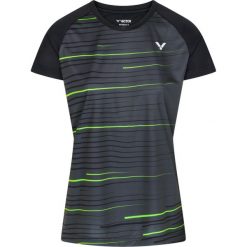 Koszulka do tenisa damska Victor T-34101 C. Czarne bluzki Victor, xl, bez wzorów, sportowe, bez kołnierzyka, bez ramiączek. Za 129.99 zł.