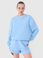 4F Bluza w kolorze błękitnym rozmiar: L. Niebieskie bluzy 4f, l, bez wzorów, bez kaptura. Za 78.84 zł.