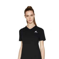 Koszulka sportowa Performance damska. Czarne koszulki sportowe FJORK MERINO, bez wzorów, z elastanu, bez ramiączek, trekkingowe. W wyprzedaży za 249.00 zł.