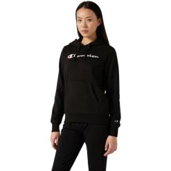 Bluza damska Champion Hooded Sweatshirt 118097. Czarne bluzy Champion, bez wzorów, bez kaptura. Za 199.00 zł.